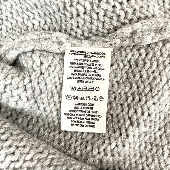 Free People Tricot Pullover Cashmere Blend Sweater Off Shoulder - Picture 11 of 11